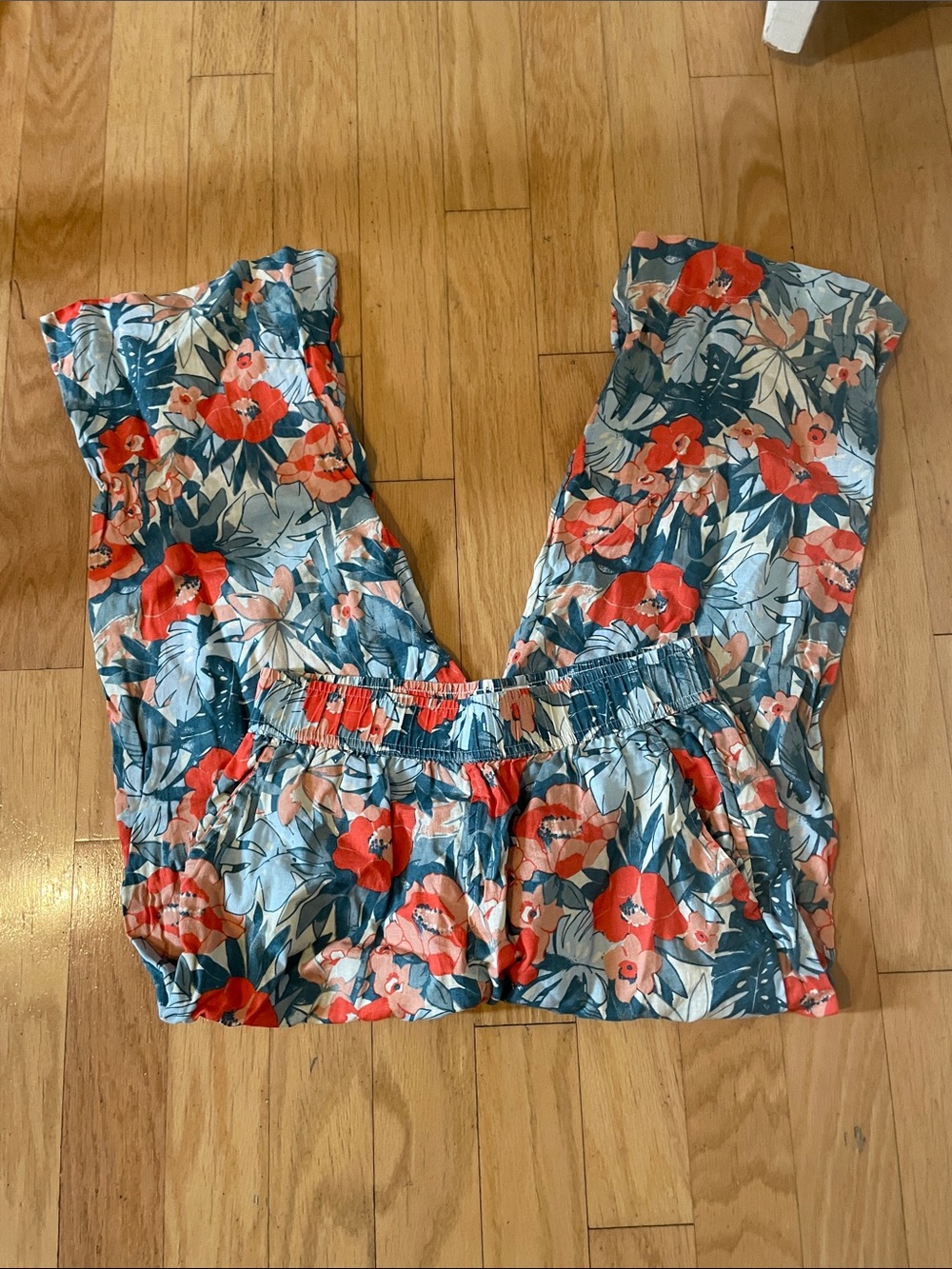 C&C California 100% linen tropical pants size medium